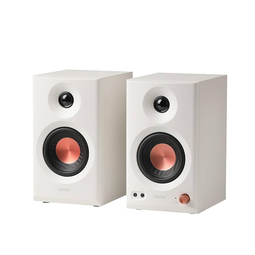 EDIFIER ホワイトスピーカー Amazon.com: Edifier QR65 Active Monitor Speaker with 65W GaN